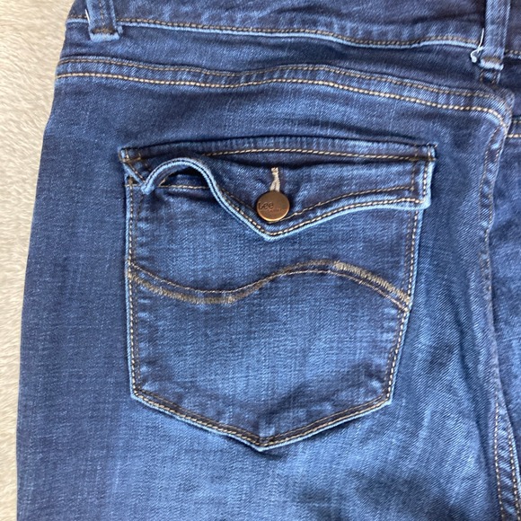 Lee Modern Series Jeans Curvy Fit Bootcut Women's Size 10 Short Dark Wash - Picture 5 of 16